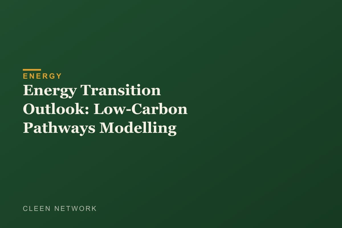 Energy Transition Outlook: Low-Carbon Pathways Modelling