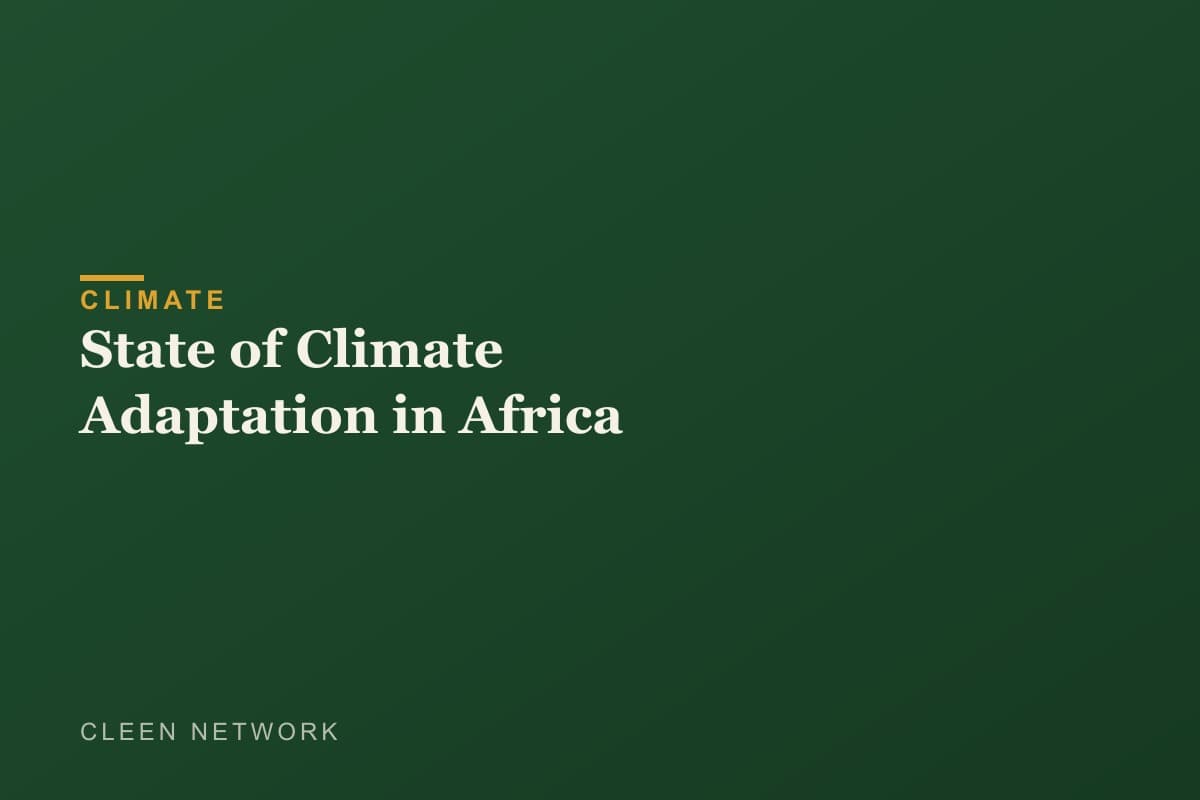 State of Climate Adaptation in Africa