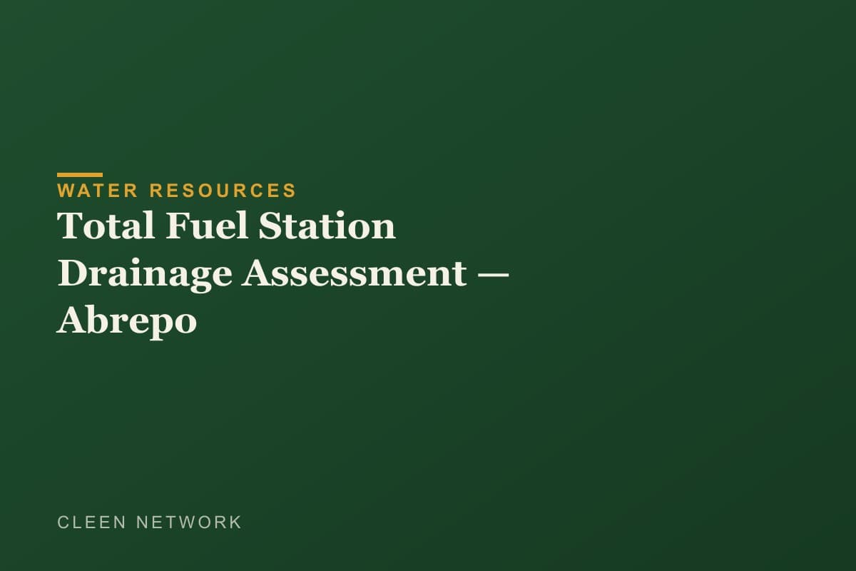 Total Fuel Station Drainage Assessment — Abrepo