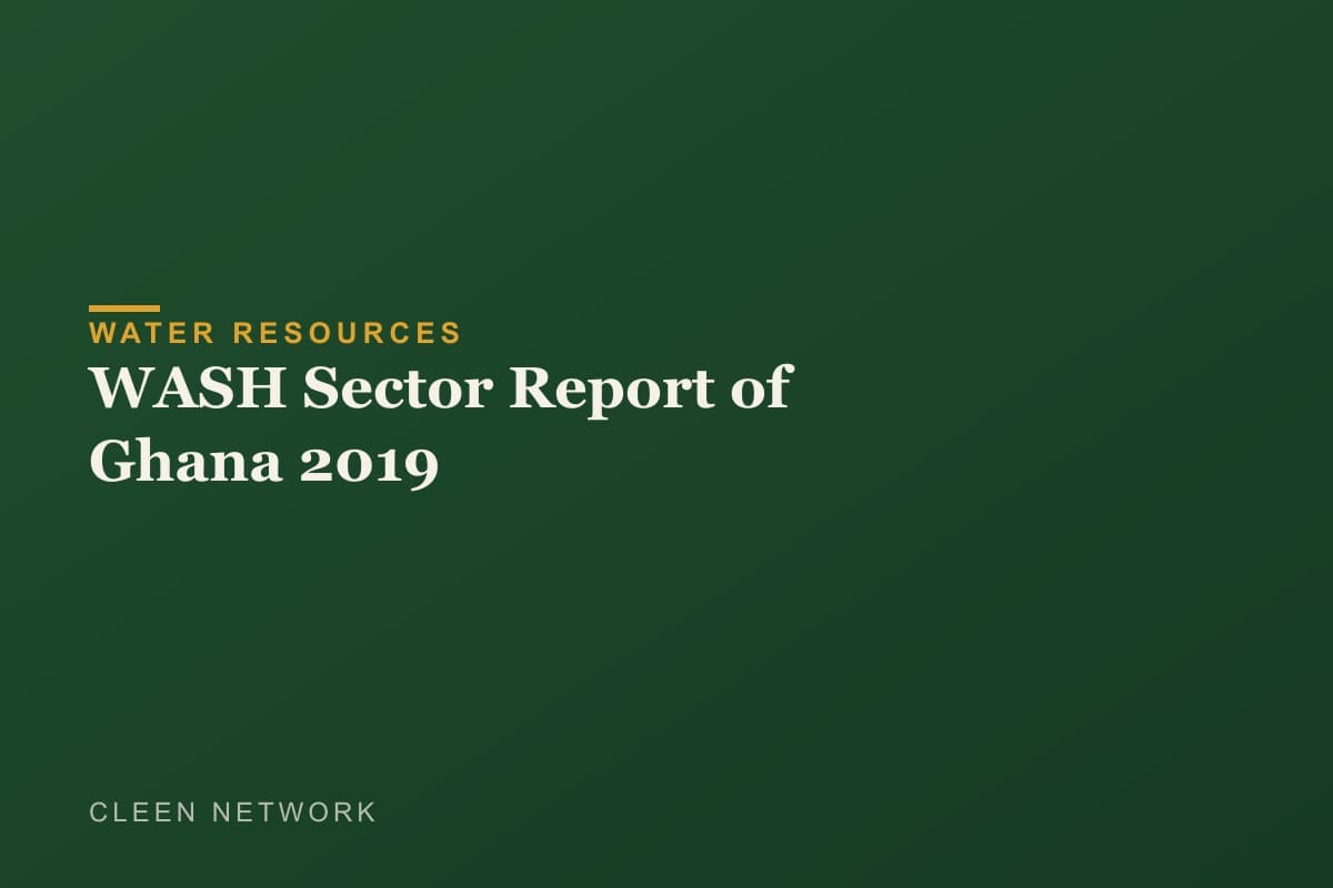 WASH Sector Report of Ghana 2019